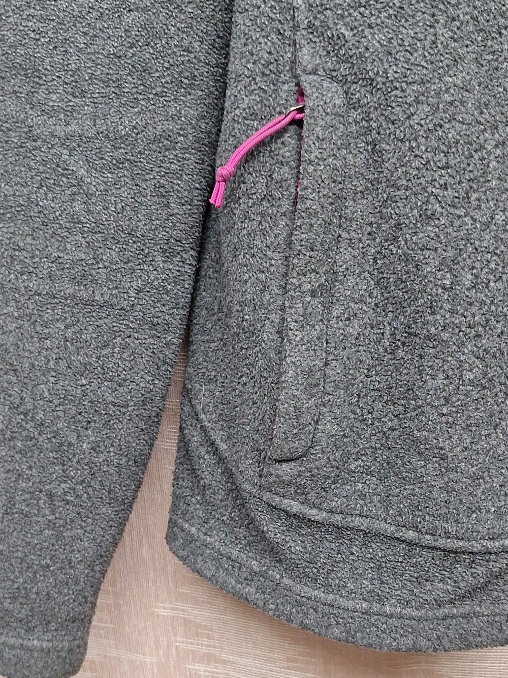 The North Face Womens' Grey Fleece Jacket with Pink Trim Size L - Picture 3 of 11